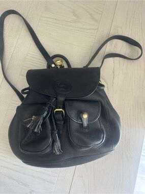 dooney and bourke black leather backpack Nylon Flap From Dooney Dooney and Bourke Backpack -